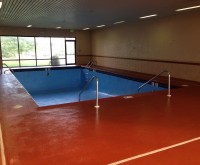 Hampton Inn Swimming Pool and Deck Sandblasted and Epoxy Painted